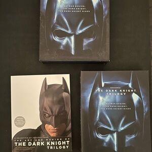 The Dark Knight Trilogy Blu-ray Box Set with book VGC